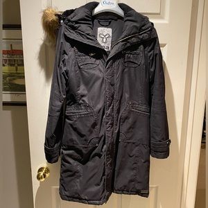 Aritzia TNA Black Winter Parka